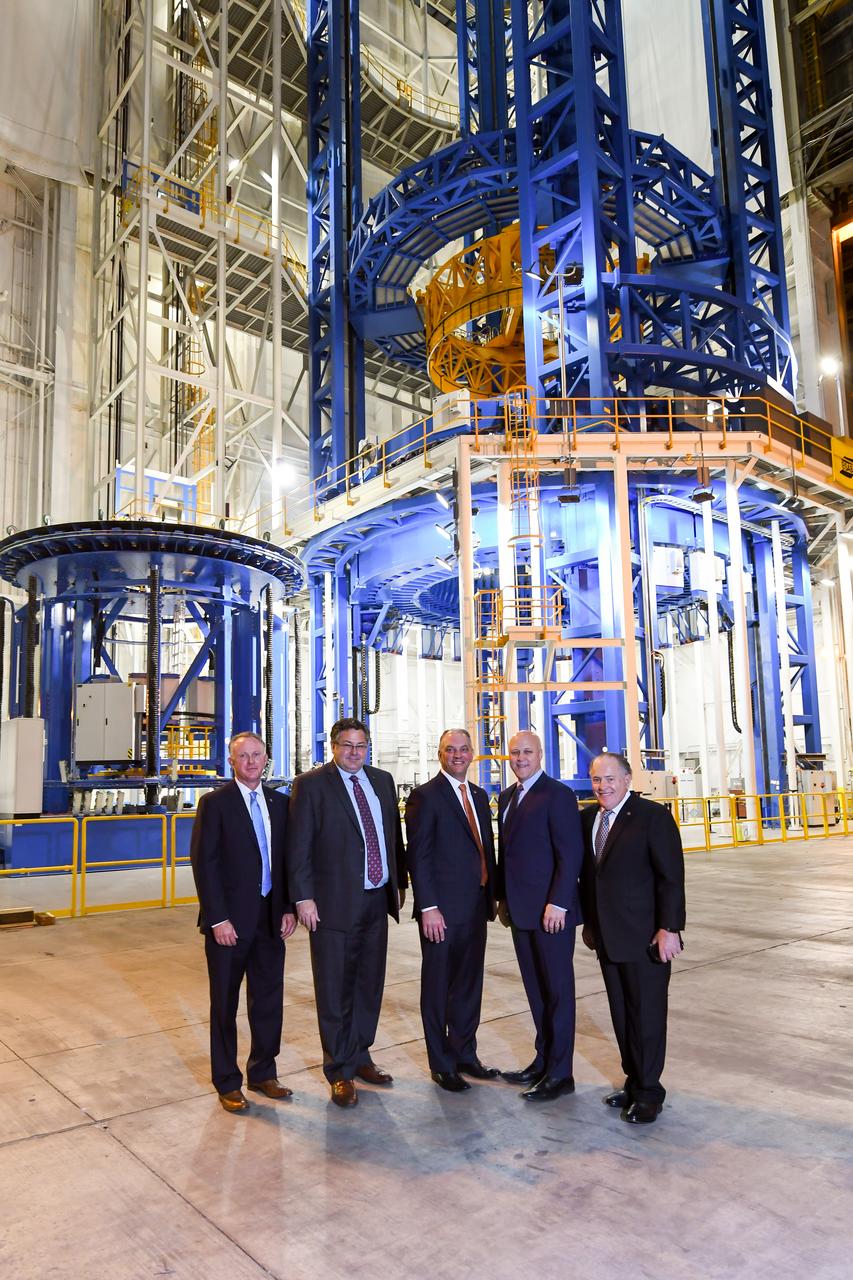 NASA officials were joined by Louisiana Gov. John Bel Edwards and New Orleans Mayor Mitch Landrieu, who toured the Michoud Assembly Facility in New Orleans and got a first-hand look at NASA’s new deep space vehicles being built at the facility.